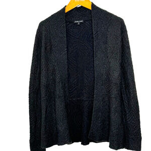 Eileen‎ Fisher black cardigan mohair/wool